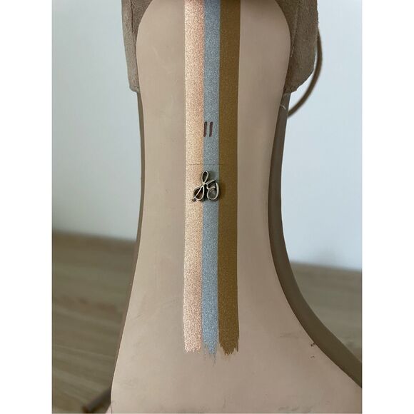 Sam Edelman Patti Heeled‎ Sandals Women 11 Taupe Minimalist Wedding Nude Heels - Picture 13 of 14
